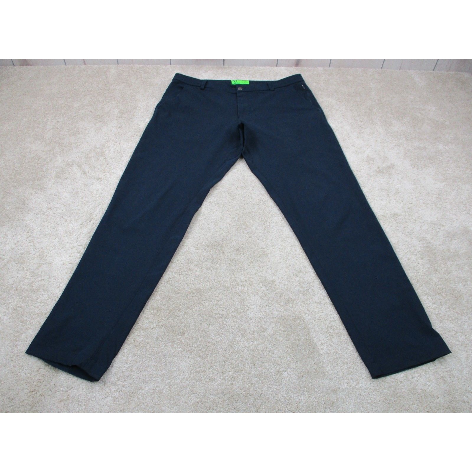 Lululemon Commission Pants Mens 36 Blue Performance Stretch Golf Chino 36x32 *